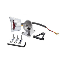 Load image into Gallery viewer, Cuda LED Tail Light, Polished Finish (+ fender mounting bracket) -  Motone Customs MEL053+MEL011
