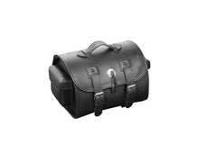 Load image into Gallery viewer, Rear Tail Bag Suitcase &quot;Orlando&quot; made of real leather - Black - Highway Hawk H02-2650
