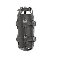 Load image into Gallery viewer, Ledrie HLZAD2-1075H Rear Swingarm Bag 11 Litres with Bottleholder for Suzuki/Yamaha Cruisers made from Genuine Real Leather

