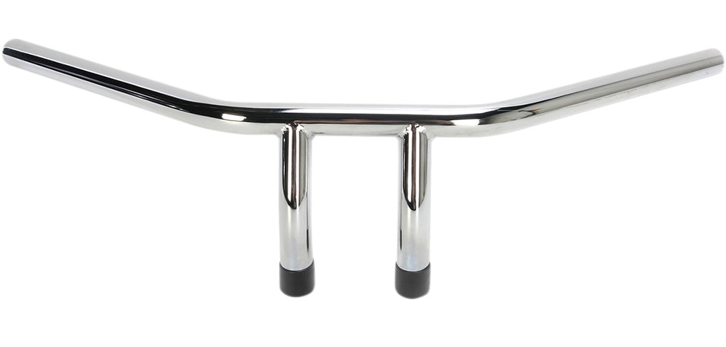 Handlebars 6 in. High T-Bar 1 in. (25mm) - Chrome with Wiring Dimples - EMGO 07-93421