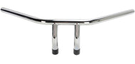 Handlebars 8 in. High T-Bar 1 in. (25mm) - Chrome with Wiring Dimples
