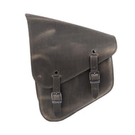 Ledrie HLZAD2-1089-2 Rear Swingarm Bag Brown 9 Litres for Harley-Davidson Softail & Touring 2018 up - Genuine Real Leather