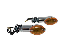 Load image into Gallery viewer, Turn Signal Set (2) Medium Cateye - Chrome - Highway Hawk H68-5061
