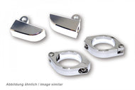 HIGHSIDER 220-216419 CNC Alu Indicator Bracket Set for 47-54 mm Forks - Chrome