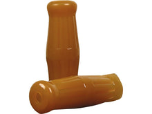 Load image into Gallery viewer, Vintage Bottle Style Soft Rubber 1 inch (25mm) Handlebar Grips - Natural - Motorcycle Storehouse 906108
