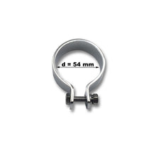 Load image into Gallery viewer, Chrome Exhaust O-Clamp Clip 2 in (51mm) Diameter for Motorcycle/Trike
