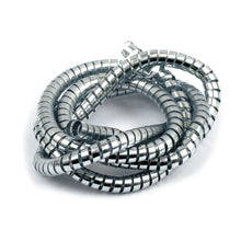 Load image into Gallery viewer, Chrome Spiral Cable Wrap, Wire Tidy 10mm I.D. fits Motorcycle/Trike 150 cm long - Drag Specialties DS223001
