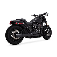 Vance & Hines 47387 PCX Black Pro Pipe 2-into-1 Exhaust fits Harley-Davidson 2018 up Softail