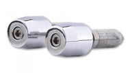 HIGHSIDER 161-030 Handlebar Bar Ends, Chrome Plated, Universal with Adapter