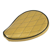 Load image into Gallery viewer, Le Pera Custom Motorcycle Solo Seat Gold Metal Flake + Mounting Bracket
