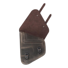 Load image into Gallery viewer, Ledrie HLZAD2-1089-2 Rear Swingarm Bag Brown 9 Litres for Harley-Davidson Softail &amp; Touring 2018 up - Genuine Real Leather

