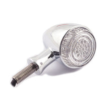Load image into Gallery viewer, LED Combination Rear Brake Tail Light and Indicators 3 In 1 (Pair) bullet style - Chrome - Motorcycle Storehouse 913886
