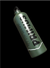Load image into Gallery viewer, Green Primus 1 Litre Fuel Bottle + Black Leather Holder Emergency Petrol Can
