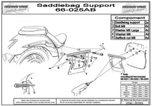 Load image into Gallery viewer, Saddlebag Support Set fits Most Bikes with Saddlebags &lt; 12.5 Litres
