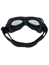 Load image into Gallery viewer, Red Baron Aviator/Flying Goggles Dakota for Open Face Helmets - Black &amp; Black - Highway Hawk H02-917
