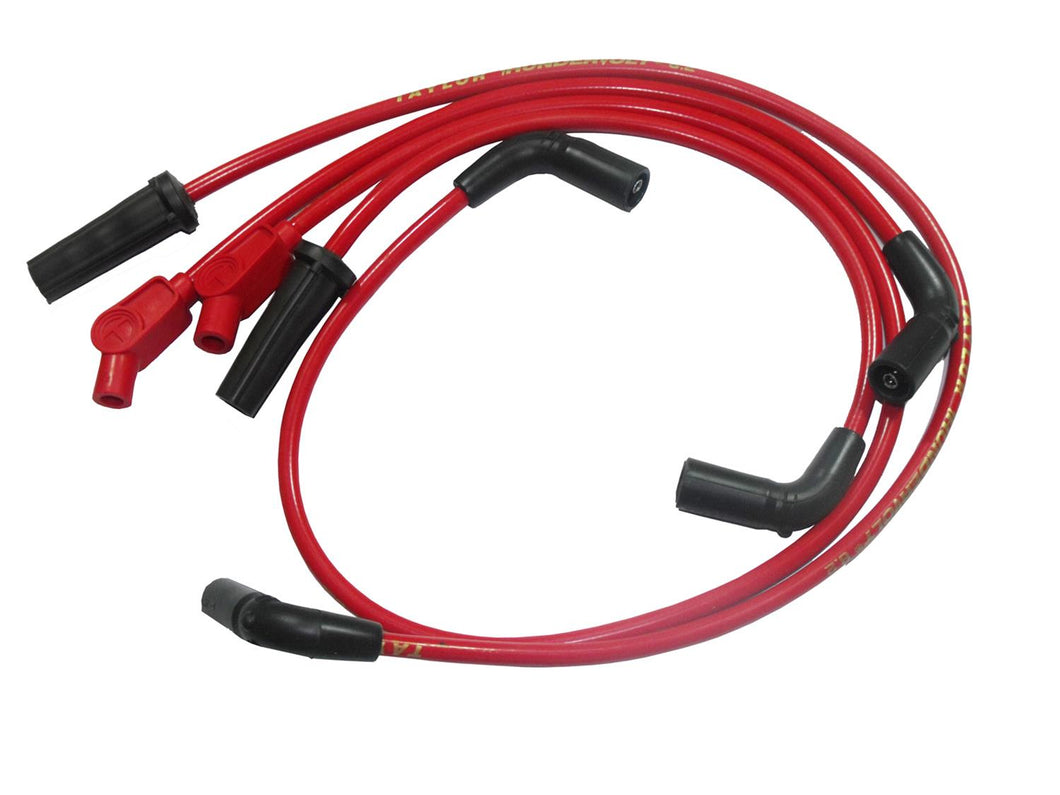 Taylor Ignition Leads Spark Plug Wires (4) Red for Harley-Davidson Softail 2018-25