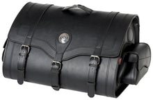 Load image into Gallery viewer, Motorcycle Suitcase 67 Ltr TEK Leather Memphis Large - Highway Hawk H02-2810
