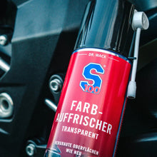 Load image into Gallery viewer, SDoc S100 Colour Refresher Transparent 300ml Aerosol Spray Can (1) for faded metal, plastic &amp; rubber parts
