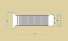 Load image into Gallery viewer, Biltwell 6701-0178 Kung Fu Black TPV Rubber 7/8 inch (22mm) Handlebar Grips Pair BMX Style
