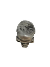 Load image into Gallery viewer, Cracked Skull Ornamental Statue for Fenders/Bonnet Mascot - Old Silver - Highway Hawk H02-086M
