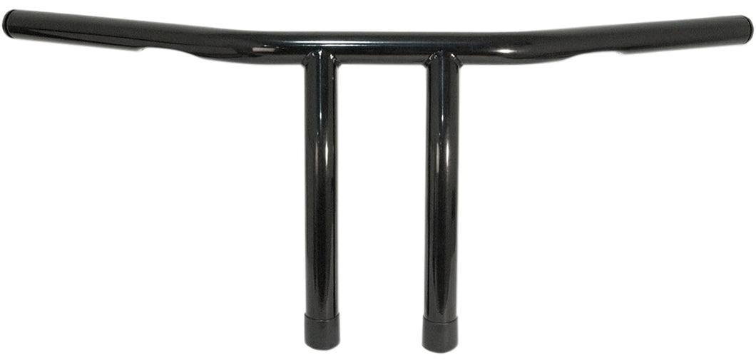 Handlebars 8 in. High T-Bar 1 in. (25mm) - Black with Wiring Dimples