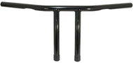 Handlebars 8 in. High T-Bar 1 in. (25mm) - Black with Wiring Dimples