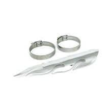 Load image into Gallery viewer, Chrome Flame Exhaust Heat Shield Cover For 1-3/4 in. Pipes Custom Look - Custom Chrome 78401
