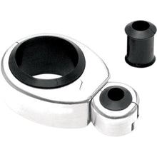 Load image into Gallery viewer, Chrome Pivotable Single Cable Clamp - 1 inch to 1-1/8 inch (25-28 mm)
