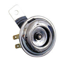 Load image into Gallery viewer, Small Chrome Mini Horn 65mm (2-1/2 in.) Smooth Universal 12V for Motorcycle/e-Bike - Motorcycle Storehouse 900961
