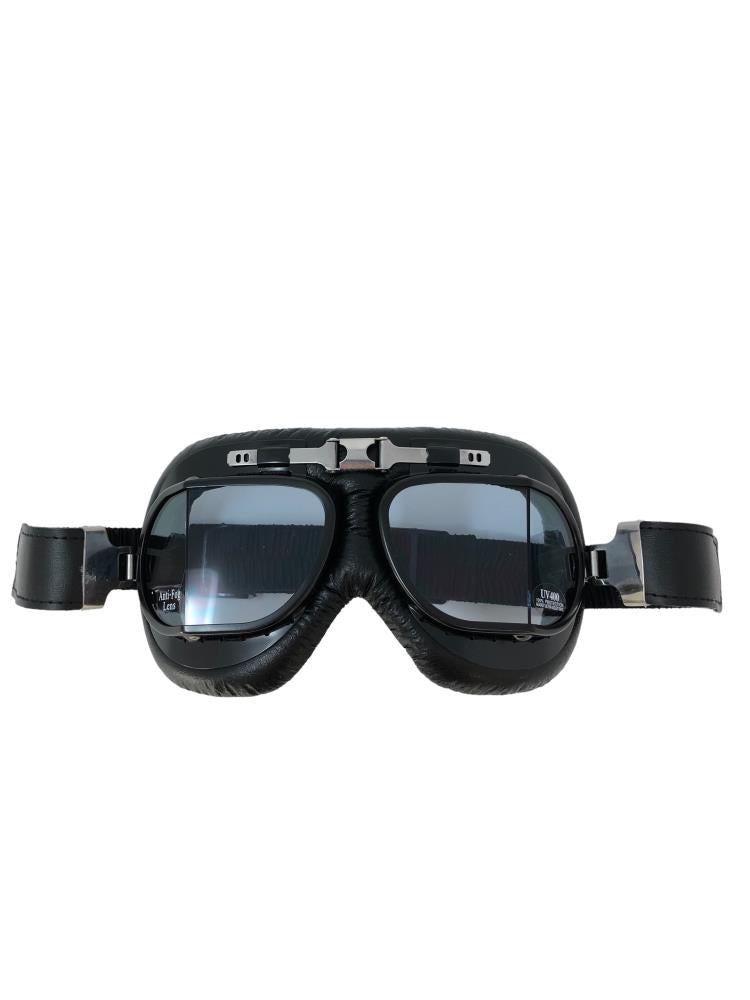 red baron goggles Red Baron Aviator/Flying Goggles Flat Lens for Open Face Helmets