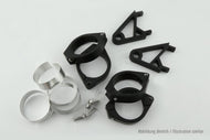 HIGHSIDER 220-816402 CNC Alu Headlight Holder Set XS for 35-37 mm Forks - Black