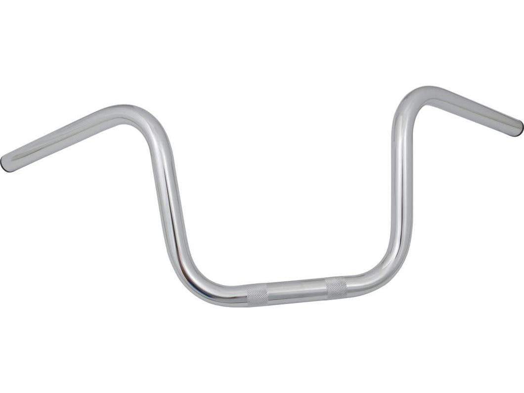 8-1/2 in. Mini Ape Hanger Chrome 1 inch (25mm) Motorcycle Handlebars, No Dimples