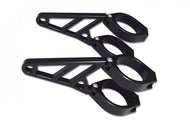 HIGHSIDER 220-604 CNC Alu Headlight Bracket Set Short for 38-41 mm Forks - Black