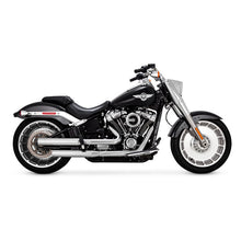 Load image into Gallery viewer, Vance &amp; Hines Eliminator 300 Slip-On Exhaust Satin Chrome 2018-2020 Softail
