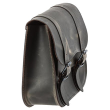 Load image into Gallery viewer, Single Sided Saddlebag Brown 18 Ltr fits Suzuki, Yamaha &amp; Harley Softail to 2017
