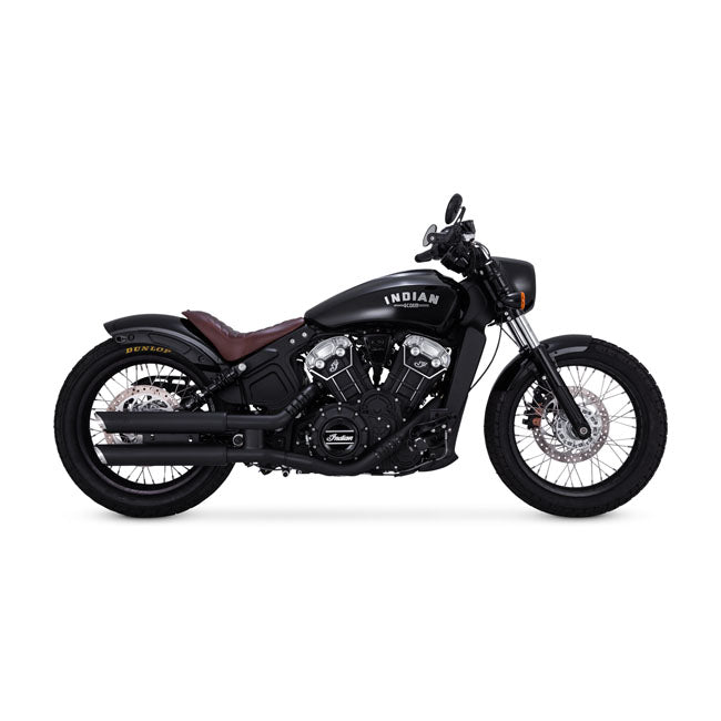 Vance & Hines PCX Black Twin Slash Cut Slip-on Exhaust 2015 up Indian Scout