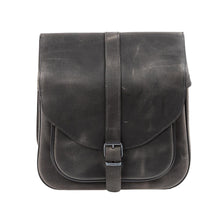 Load image into Gallery viewer, Ledrie HLZAD2-2028 Single Sided Leather Saddlebag Brown &quot;Postman&quot; 37 Litres Universal made from Genuine Real Leather
