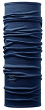 Load image into Gallery viewer, Merino Wool Thermal Buff Multifunctional Headwear Neck Tube Denim Blue
