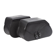 Ledrie HLZAD2-1057 Saddlebag Set Rigid 20 Litres fits Harley,Suzuki, Yamaha made from Genuine Real Leather