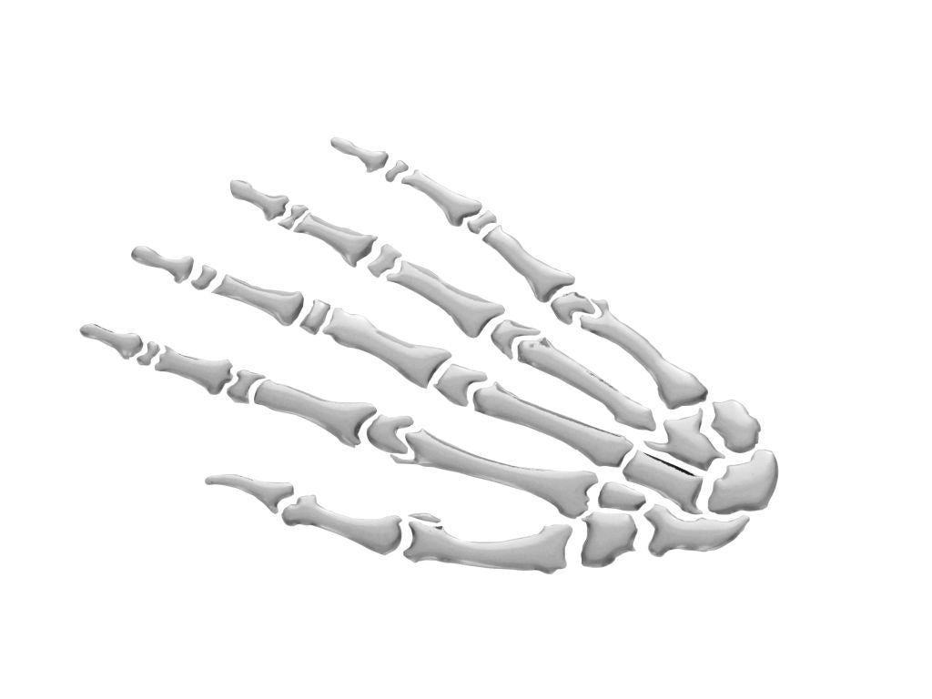 3 d sticker skeleton hand