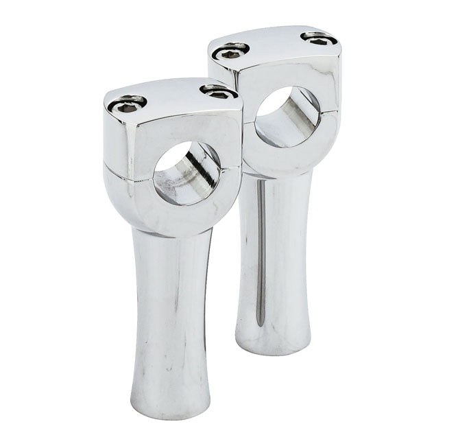 4 in. High Risers for Harley-Davidson with 1 in. Handlebars + Top Clamp