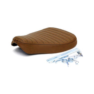 Solo Seat Classic Bobber Tuck n Roll Brown + Mount Kit - Large - C-Racer HC53-171VB