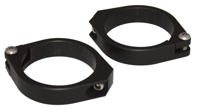 Alu fork clamps 48-54 mm black pair