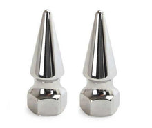 Load image into Gallery viewer, Colony Chrome Pike Nuts (Pair) fits Harley-Davidson 1/4in. -28 UNF Imperial Bolt
