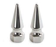 Colony Chrome Pike Nuts (Pair) fit Harley-Davidson 1/4in. -28 UNF Imperial Bolt