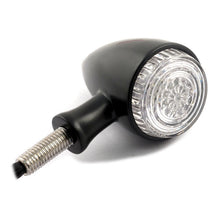Load image into Gallery viewer, Round Neat Bullet Amber LED Turn Signals/Indicators, Pair - Black
