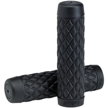 Load image into Gallery viewer, Biltwell Torker TPV Rubber 7/8 inch Handlebar Grips (Pair) - Black
