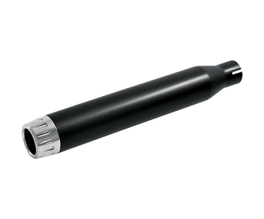 Muffler Rage Black / Chrome End-Cap  70mm Diameter