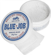 blue job chrome polish removes motorbike exhaust pipe bluing 28g tub