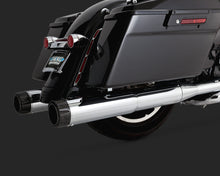 Load image into Gallery viewer, Vance &amp; Hines Raider Oversize 450 Exhaust Chrome &amp; Black Tips 95-15 Touring
